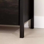 Gravity 2 Drawer Nightstand Rubbed Black - South Shore