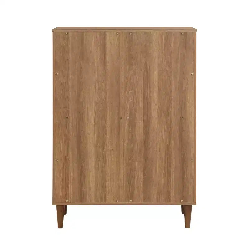 HOMES: Inside + Out Comò a 4 cassetti Esigne Mid-Century, Quercia Chiaro