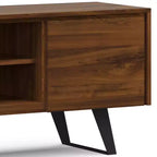 Mitchell TV Stand: Sturdy Metal Legs, Media Storage, Cord Management - WyndenHall