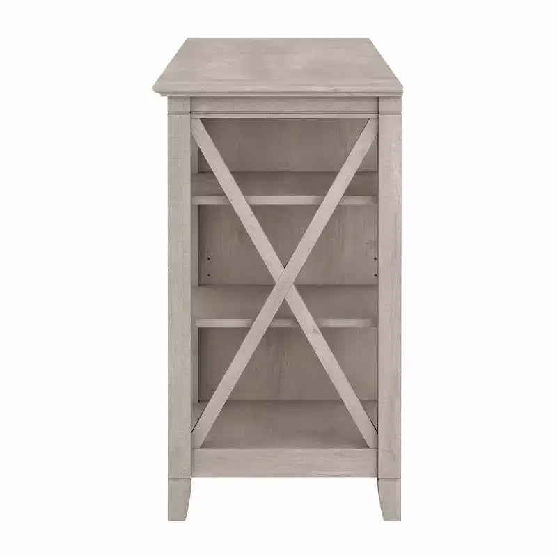 Key West Tall TV Stand for TVs up to 70" Washed Gray - Bush Furniture