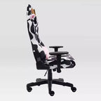 Ts85 Sedia Gaming Serie Lusso Stampa Mucca - Techni Sport: Rivestimento in Velluto, Memory Foam, Regolabile