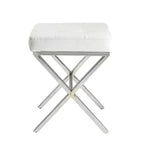Panca Carolina Living Evon Bianco/Cromo