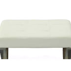 Panca Carolina Living Evon Bianco/Cromo