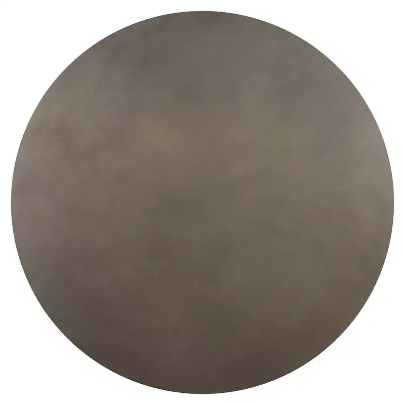Manchester Modern Concrete and Acacia Round Coffee Table Gray - Armen Living