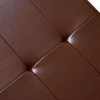 Gavin Pouf Contenitore in Similpelle Marrone - Christopher Knight Home