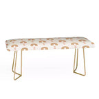 Little Arrow Design Co Aria Panca Geometrica Arcobaleno Arancione Oro - Deny Designs
