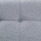 Flynn Baule Ottomana con 2 Cassetti in Tessuto Grigio/Nero - Baxton Studio