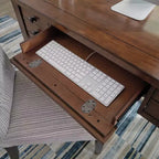 Tahoe Executive Writing Desk - Aged Maple - Home Styles: Mid-Century Modern, Hardwood Frame, Drawer Storage