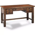 Tahoe Executive Writing Desk - Aged Maple - Home Styles: Mid-Century Modern, Hardwood Frame, Drawer Storage