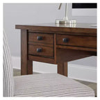 Tahoe Executive Writing Desk - Aged Maple - Home Styles: Mid-Century Modern, Hardwood Frame, Drawer Storage