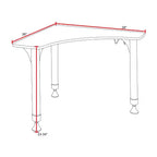 28" Boomerang Height Adjustable Activity School Desk Maple - Regency: Chrome Post Legs, Round Corner