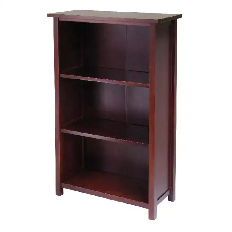 42.99" 7 pz. Set Verona Scaffale Portaoggetti con Cestini Pieghevoli in Tessuto Noce - Winsome: Moderno di Metà Secolo, Composito di Legno