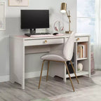 Sauder Dover Edge Computer Desk: Home Office Workstation with CPU Compartment & Metal Hardware
