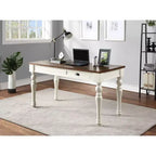 Joanna Lift Top Desk Ivory/Mocha - Steve Silver Co.: Farmhouse Style, Adjustable Height with Drawer