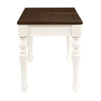 Joanna Lift Top Desk Ivory/Mocha - Steve Silver Co.: Farmhouse Style, Adjustable Height with Drawer
