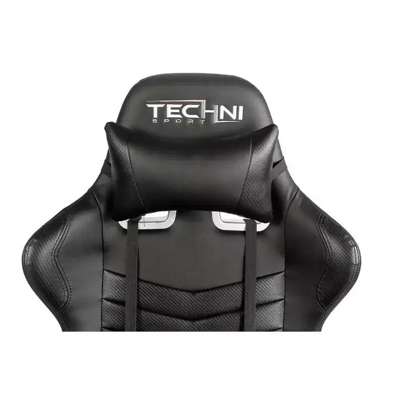 Ts-5100 Sedia da gioco ergonomica stile racer con schienale alto - Techni Sport: Girevole, regolabile