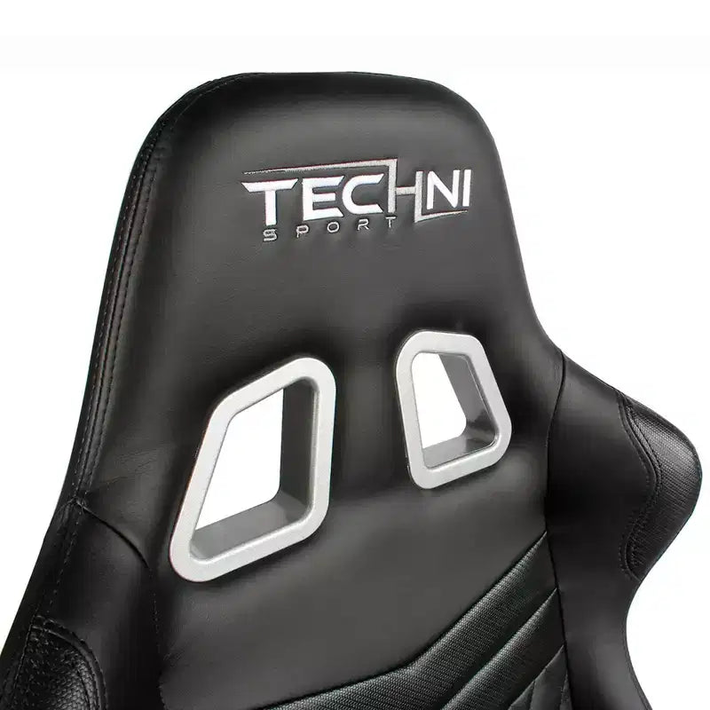 Ts-5100 Sedia da gioco ergonomica stile racer con schienale alto - Techni Sport: Girevole, regolabile
