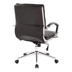 Sedia da ufficio manageriale a schienale medio in similpelle con blocco dell'inclinazione, supporto lombare - OSP Home Furnishings
