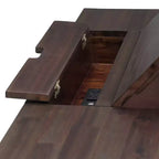Scrivania Garret da 60" marrone anticato - WyndenHall: acacia massiccia, presa USB, vano con ripiani