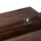 Scrivania Garret da 60" marrone anticato - WyndenHall: acacia massiccia, presa USB, vano con ripiani