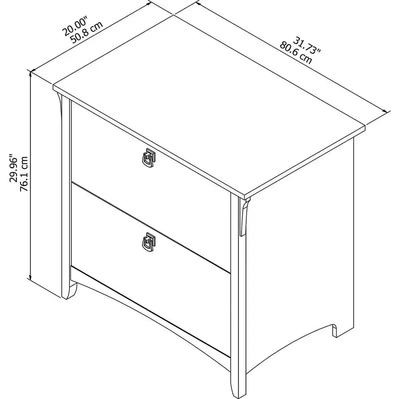 Classificatore Salinas Grigio - Bush Furniture