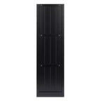 40.08" 7pc Timothy Storage Shelf with Baskets Black/Chocolate - Winsome: Transitional Style, Wood Composite, No Tools Assembly