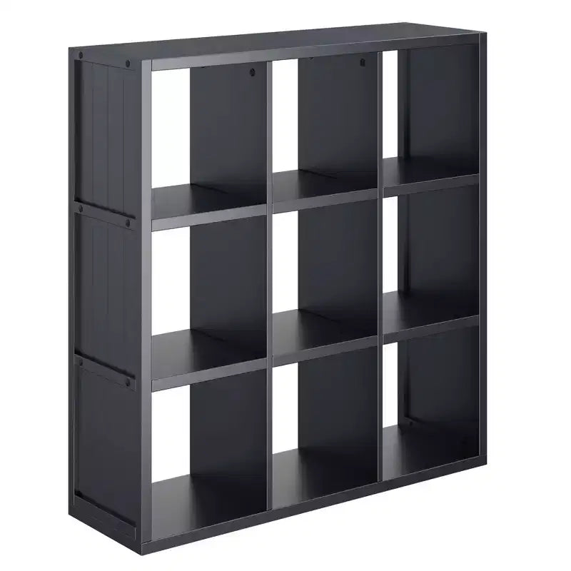 40.08" 7pc Timothy Storage Shelf with Baskets Black/Chocolate - Winsome: Transitional Style, Wood Composite, No Tools Assembly