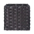 40.08" 7pc Timothy Storage Shelf with Baskets Black/Chocolate - Winsome: Transitional Style, Wood Composite, No Tools Assembly