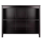 30" 4pc Terrace Storage Shelf with 3 Small Baskets Espresso/Chocolate - Winsome: Home Office Display