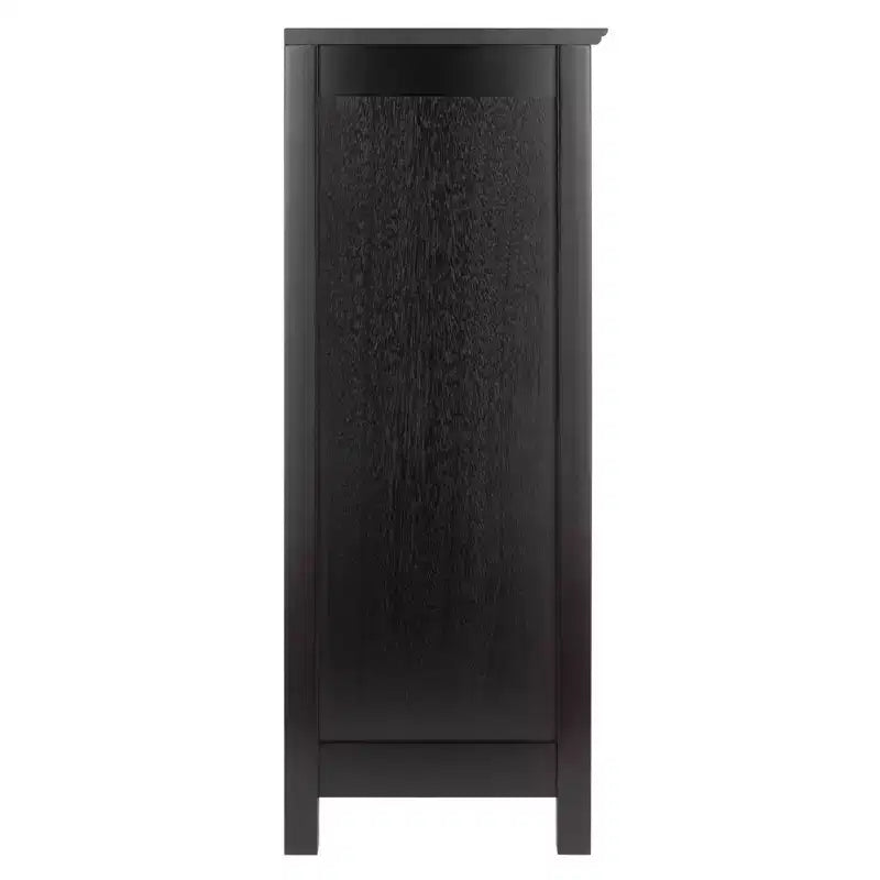 30" 4pc Terrace Storage Shelf with 3 Small Baskets Espresso/Chocolate - Winsome: Home Office Display