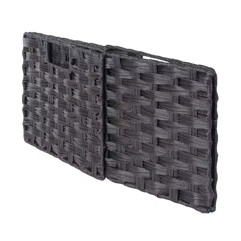 30" 4pc Terrace Storage Shelf with 3 Small Baskets Espresso/Chocolate - Winsome: Home Office Display