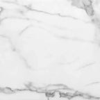 Modern Rectangular Faux Marble Console Table - Stone, Brushed Stainless Steel - Zm Home