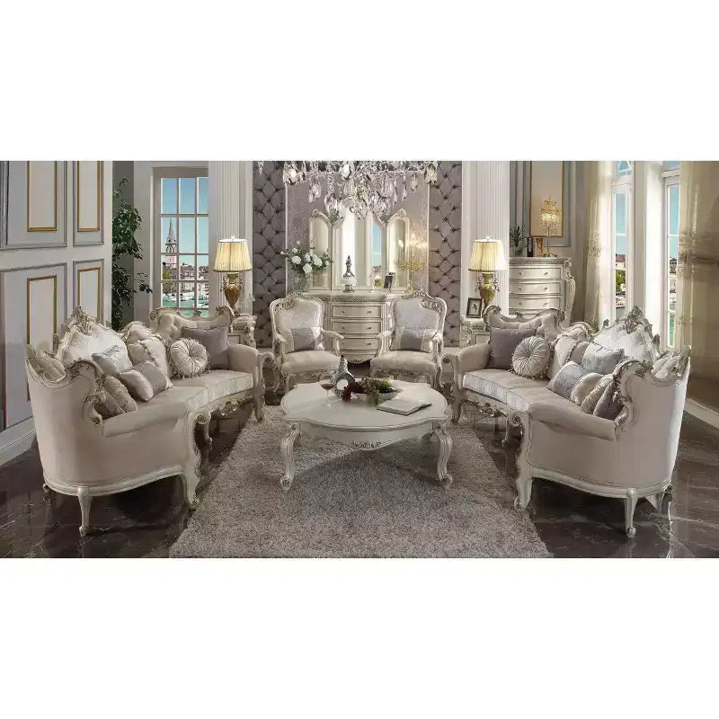 Tavolino da salotto Picardy 54" perla antica - Acme Furniture