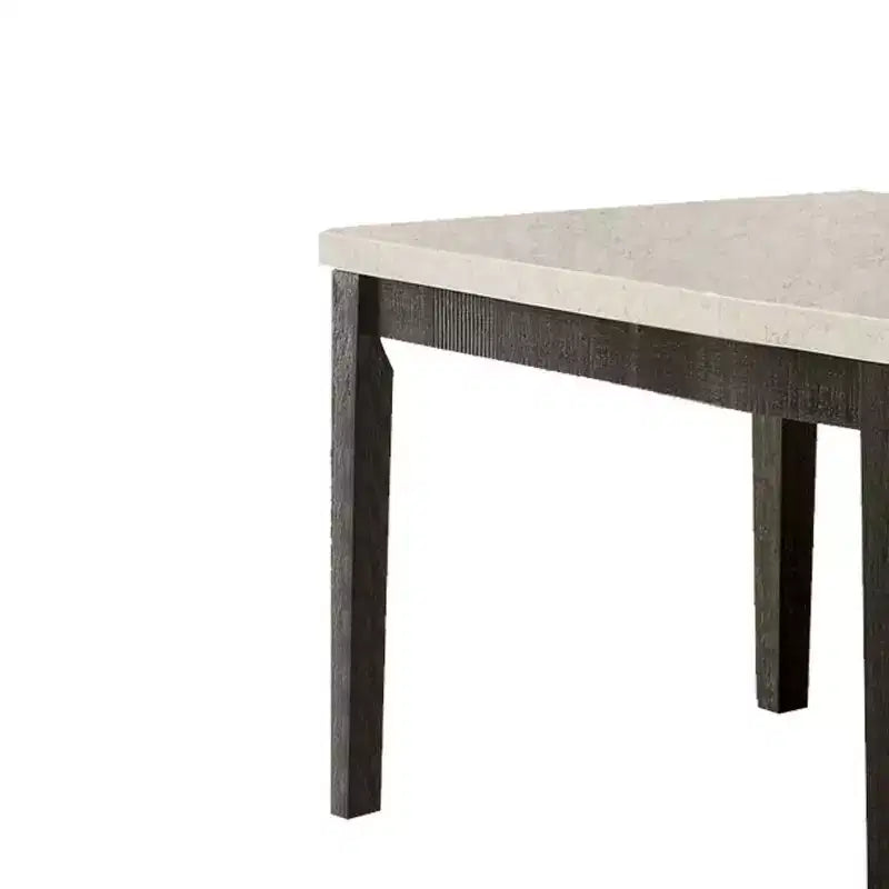 Tavolino Nolan 54" Marmo Bianco/Rovere Scuro Salvage - Acme Furniture