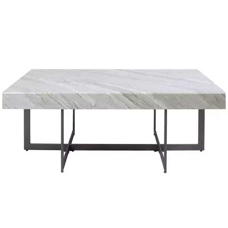 Set di 2 tavolini da caffè contemporanei Rohde con cassetti, grigio/metallo Gum - miBasics