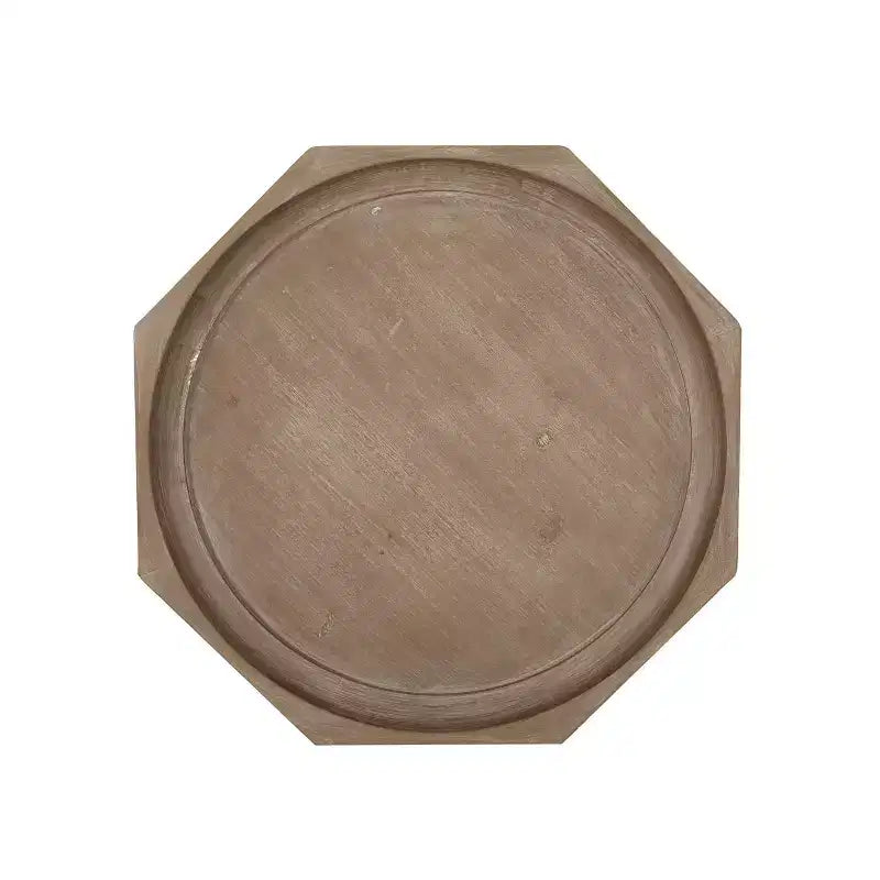 Catawissa French Country Accent Table with Octagonal Top Natural - Christopher Knight Home: Elegant Spider Leg Base, Faux Wood Finish
