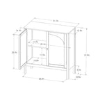 New Bedford 2 Door Accent Cabinet Black - Threshold™: Elegant Storage, Pewter-Finish Hardware, Wood Veneer