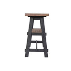 Consolle da 48" Odin in Legno Massello con Scaffale Nero - Alaterre Furniture: Stile Mid-Century, Struttura in Pino, Facile da Montare