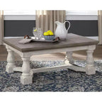 Havalance Coffee Table Gray/White - Signature Design by Ashley: Rustic Vintage Storage, Two-Tone Distressed Wood
