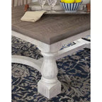 Havalance Coffee Table Gray/White - Signature Design by Ashley: Rustic Vintage Storage, Two-Tone Distressed Wood