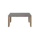 Tavolino da caffè Davenport 36" in finto cemento e legno con 2 tavolini quadrati, color ambra chiaro - Alaterre Furniture: set rustico industriale da 3 pezzi
