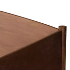 Divano letto singolo Veles con letto estraibile color noce frassino - Baxton Studio: Design di metà secolo, struttura in legno di gomma