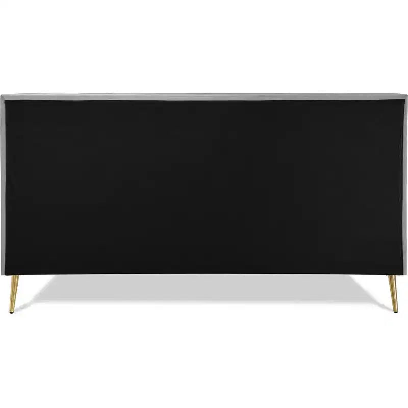 Letto imbottito con piattaforma King Sidney grigio - Adore Decor