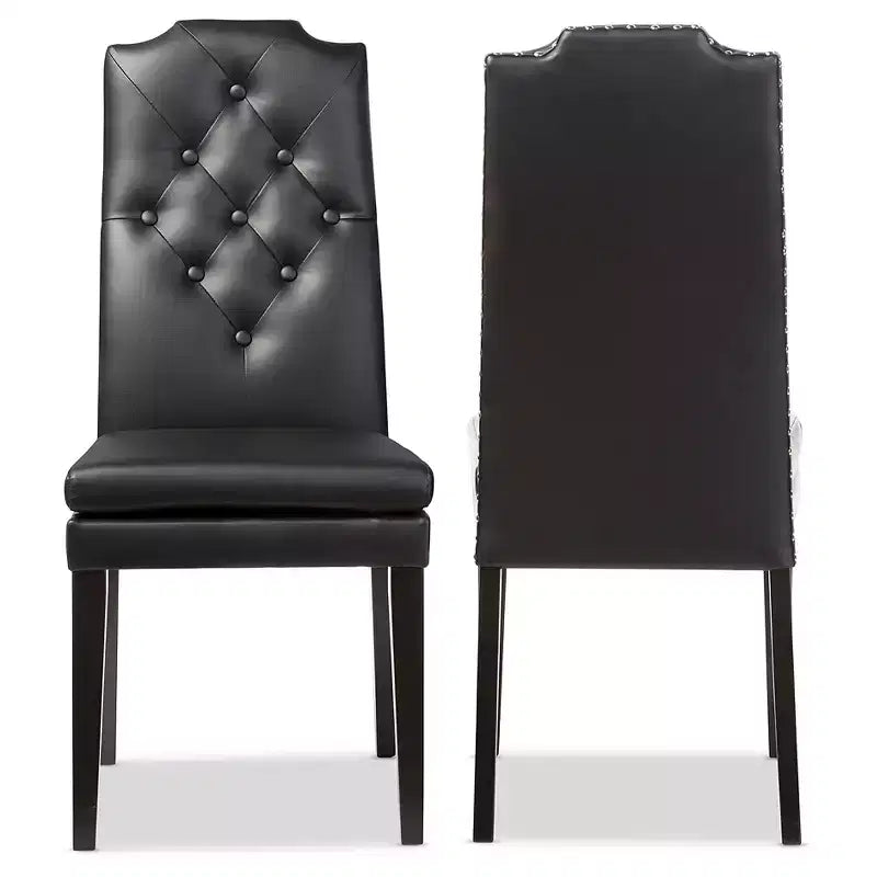 Set of 2 Dylin Modern and Contemporary Faux Leather Dining Chairs - Baxton Studio