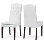 Set of 2 Dylin Modern and Contemporary Faux Leather Dining Chairs - Baxton Studio
