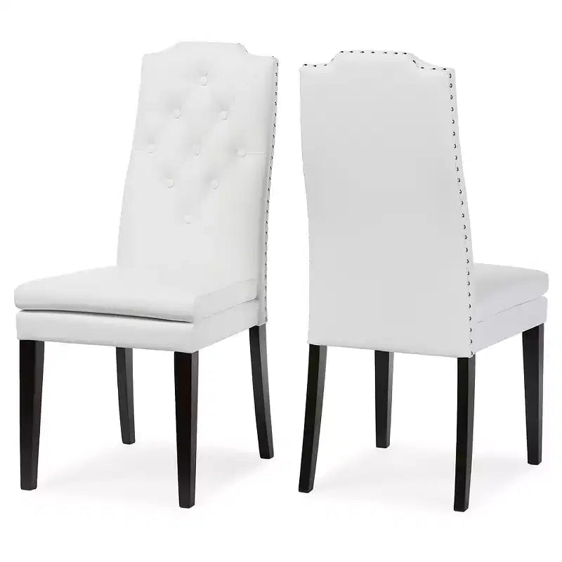 Set of 2 Dylin Modern and Contemporary Faux Leather Dining Chairs - Baxton Studio