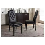 Set of 2 Dylin Modern and Contemporary Faux Leather Dining Chairs - Baxton Studio