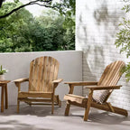 Set di 2 sedie pieghevoli Adirondack in legno Hanlee - Christopher Knight Home
