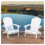 Set di 2 sedie pieghevoli Adirondack in legno Hanlee - Christopher Knight Home