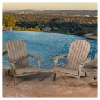 Set di 2 sedie pieghevoli Adirondack in legno Hanlee - Christopher Knight Home